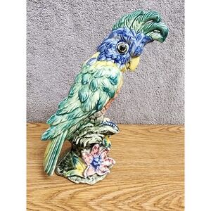 Stangl Pottery Multicolor Cockatoo Bird Aves #3580 Medium‎ 8.5" Made In USA Read